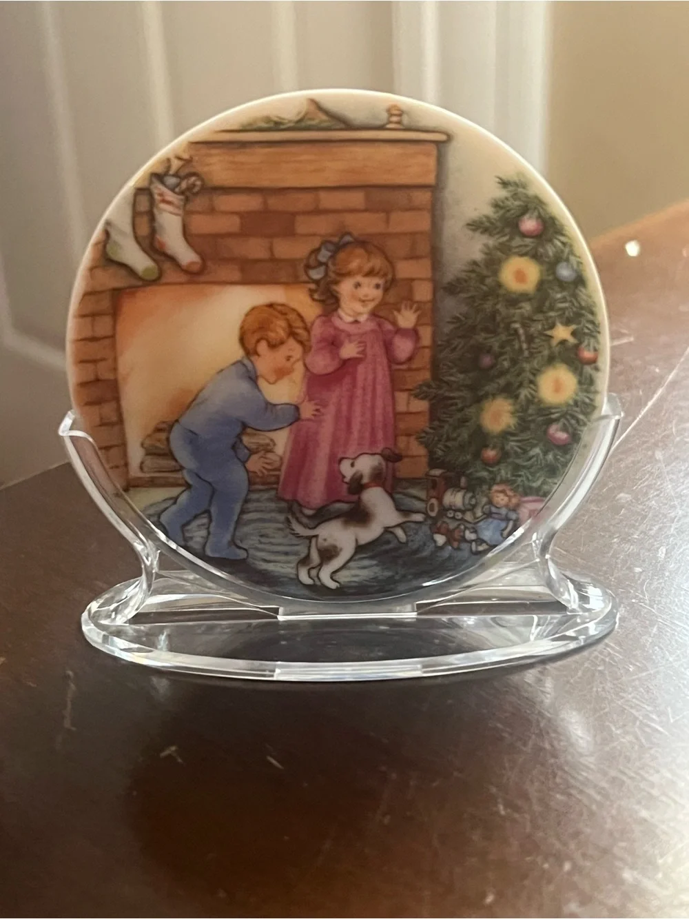 Hallmark Morning of Wonder Miniature Porcelain Plate Ornament 1989
